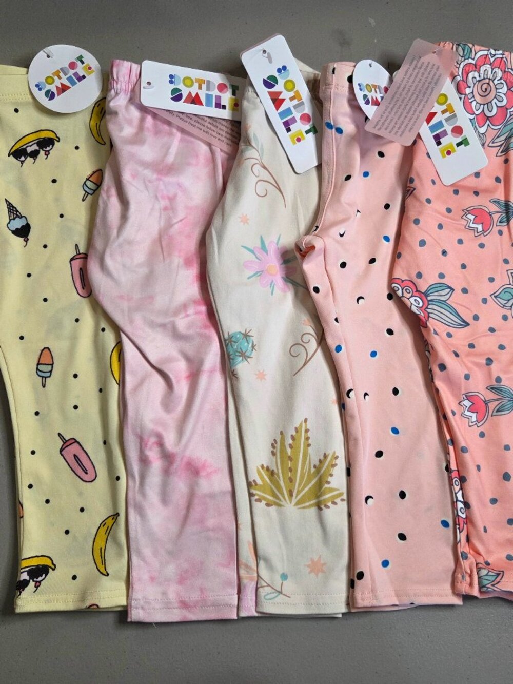 Dot Dot Smile Leggings Girl's 2T Toddler 5pc Lot Bundle Stretch Pants NWT